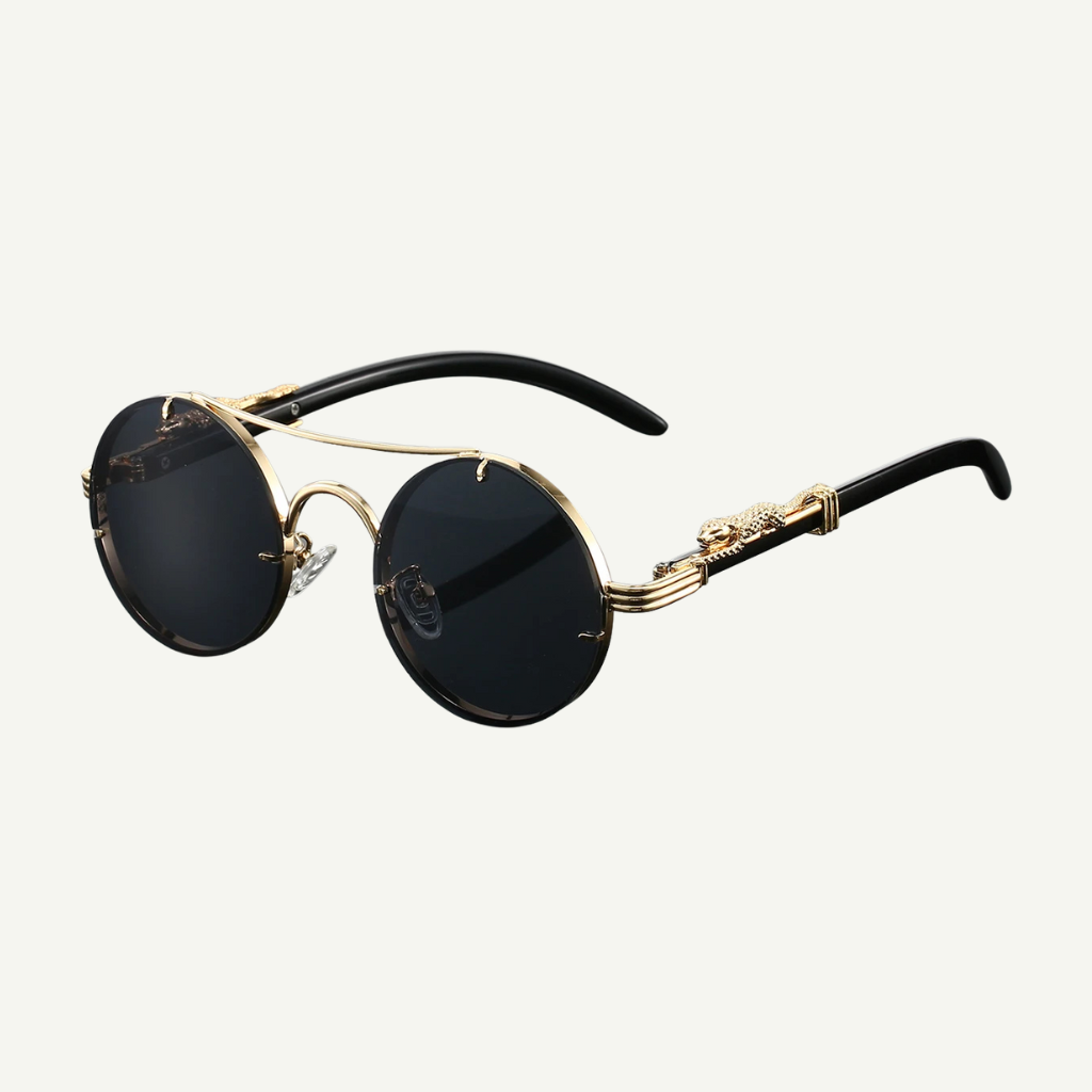 Vintage Round Sunglasses - For Men