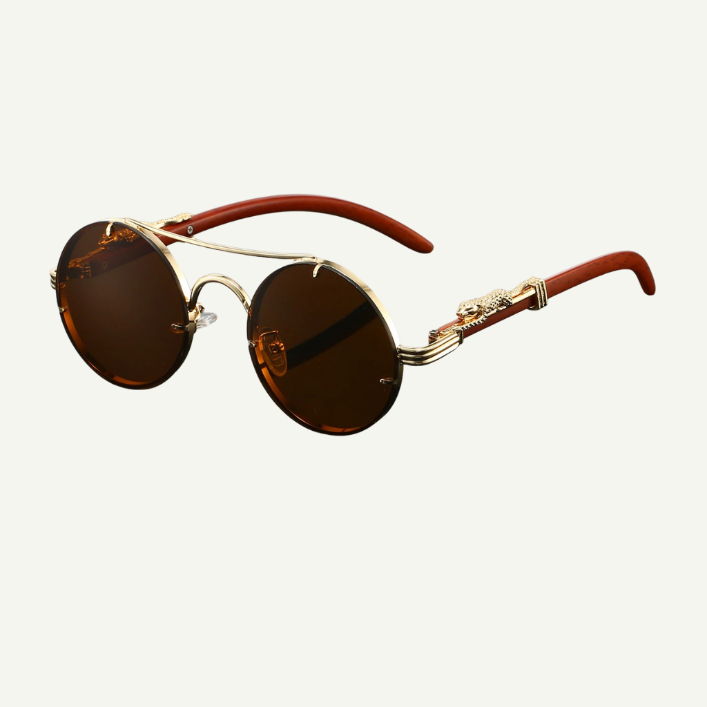 Vintage Round Sunglasses - For Men